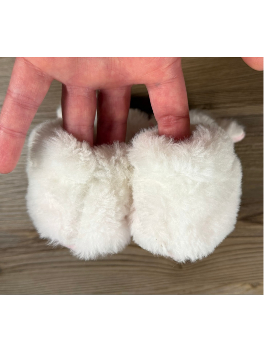 Baby Doudou et Compagnie Lamb Slippers White Pink - Picture 6 of 8